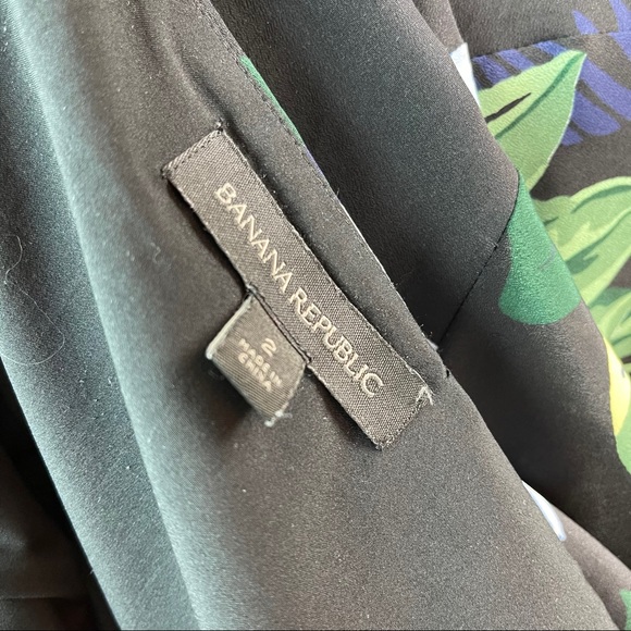 Banana Republic Asymmetrical Floral Print Dress - Picture 7 of 7